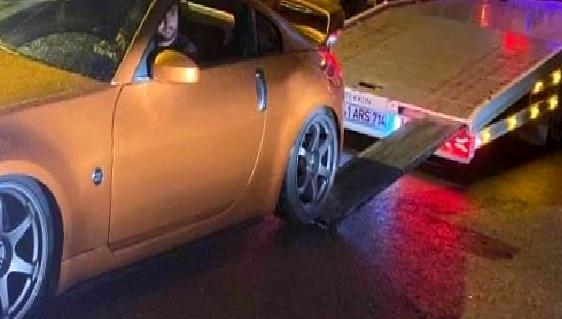 Drift yapan sürücüye yüksek cezai işlem uygulandı. Trafik kurallarını ihlal