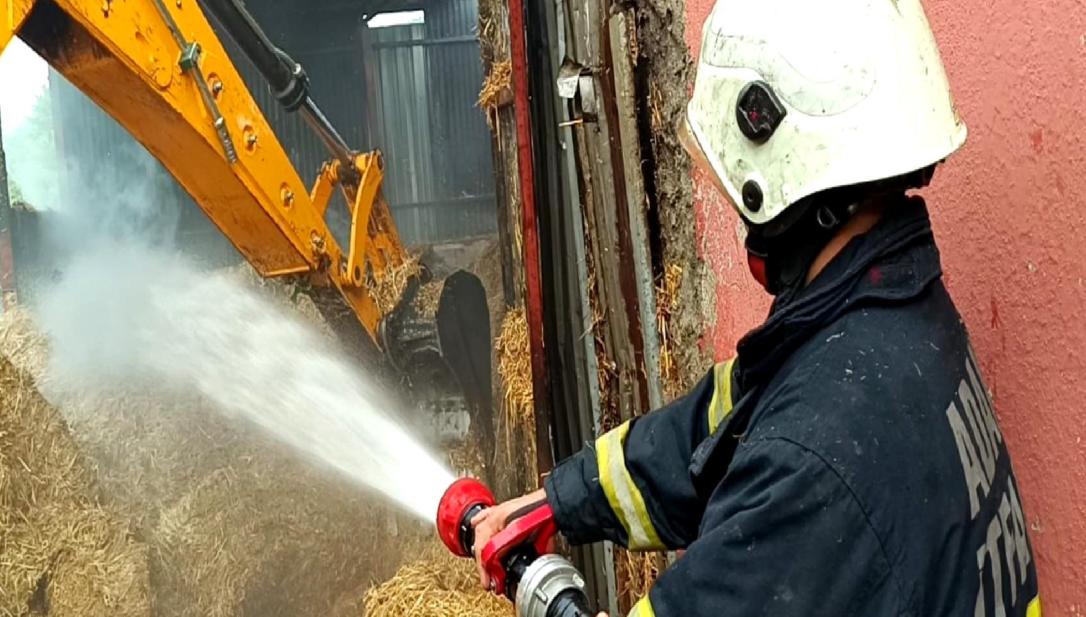 Oruçlu Mahallesi'nde meydana gelen ahır yangınıyla ilgili detaylı bilgiler bu