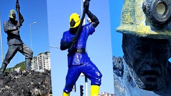 Zonguldak'ta bulunan madenci heykeli restorasyonu çalışmaları hakkında detaylı bilgiler. Tarihi