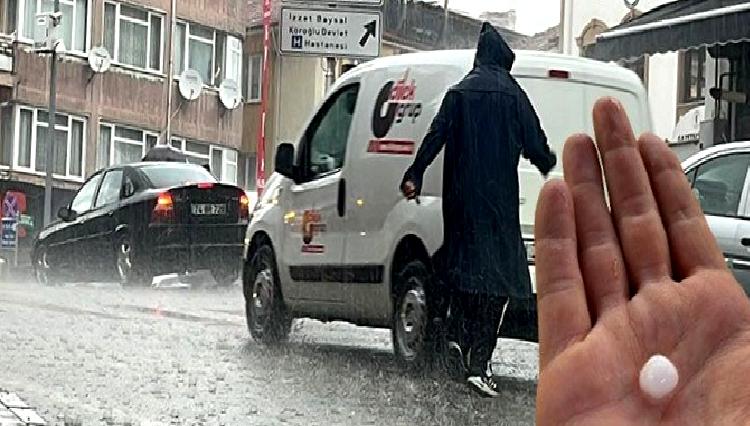Bolu’da Beklenmedik Yağmur ve Dolu Yağışı Bolu'da beklenmedik yağmur ve dolu yağışı şehri etkisi altına aldı.