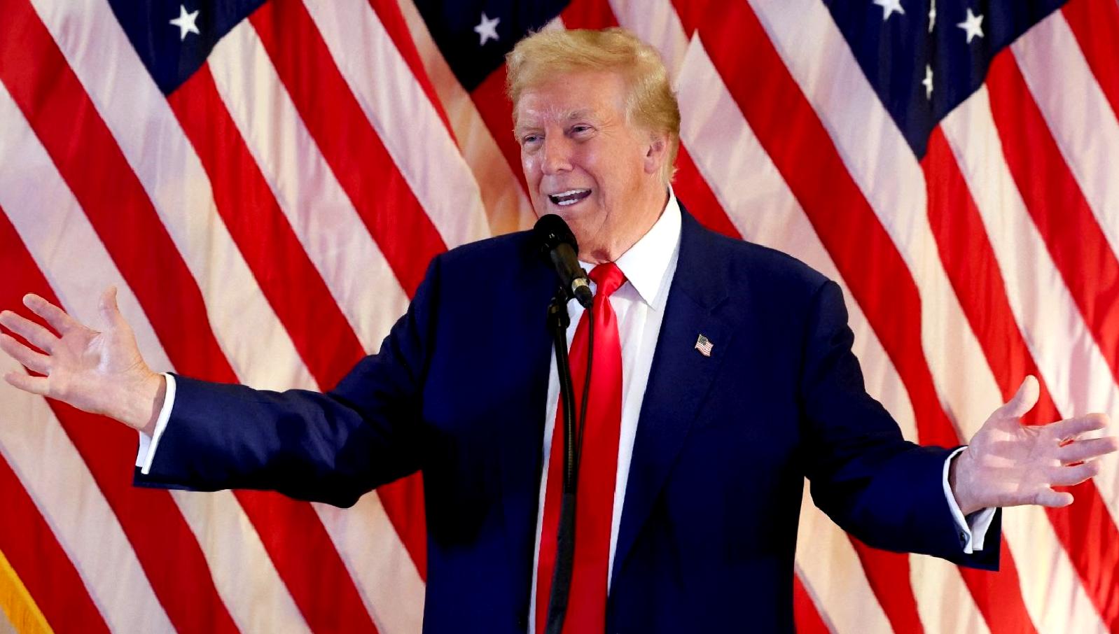 Eski ABD Başkanı Trump, Virginia'da gerçekleştirdiği seçim kampanyası konuşmasında önemli