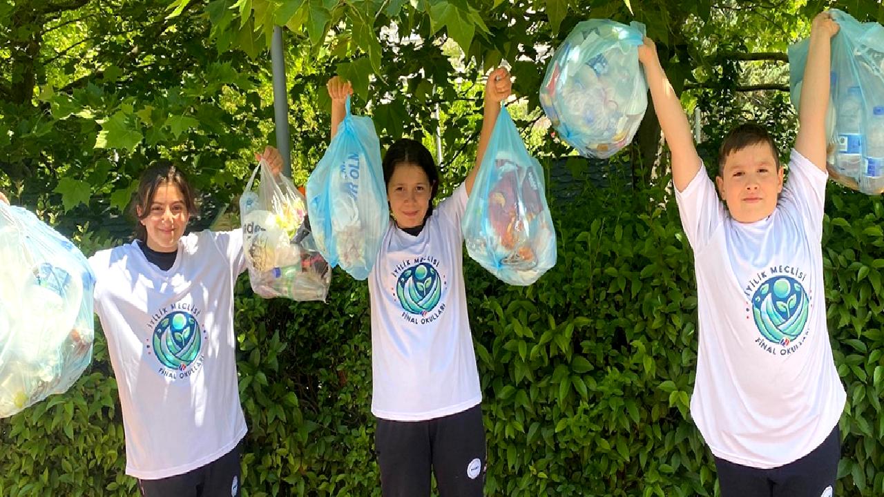 Final Okulları İyilik Meclisi ve Plastiğe Karşı Projesi, öğrencilerin çevre