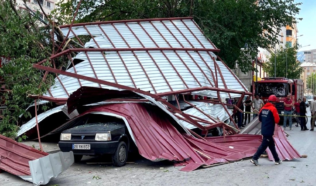 Muş'ta meydana gelen şiddetli fırtına, hayatı olumsuz etkiledi. Fırtına sonucu
