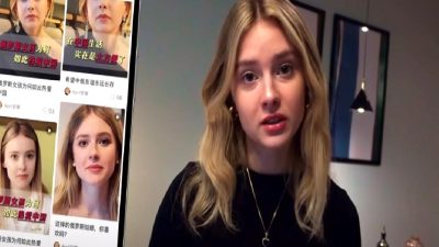 Olga Loiek, Ukraynalı bir YouTuber ve yapay zeka taklidi ile