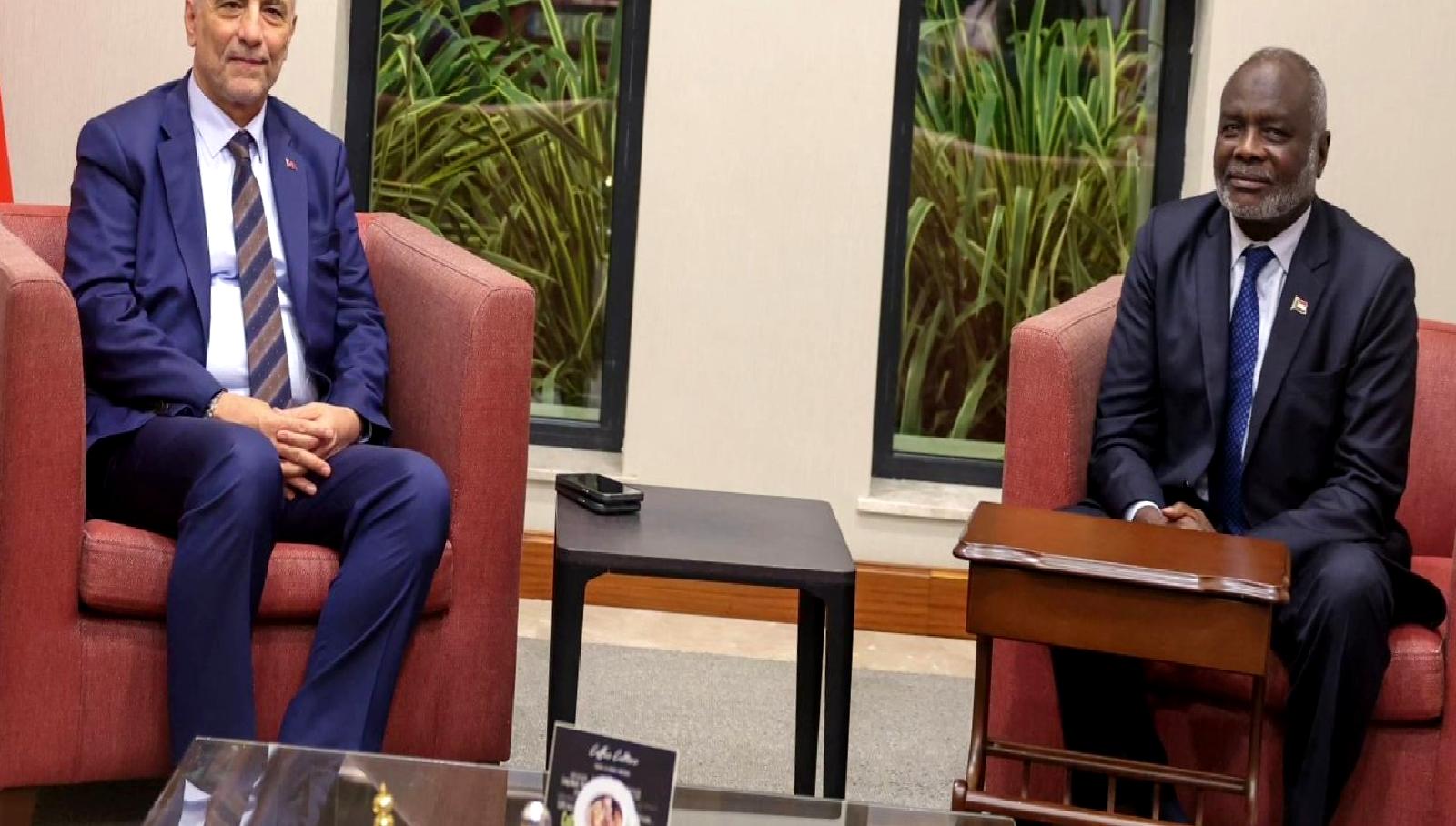Ticaret Bakanı Ömer Bolat, Sudan Maliye Bakanı Gibril Ibrahim ile