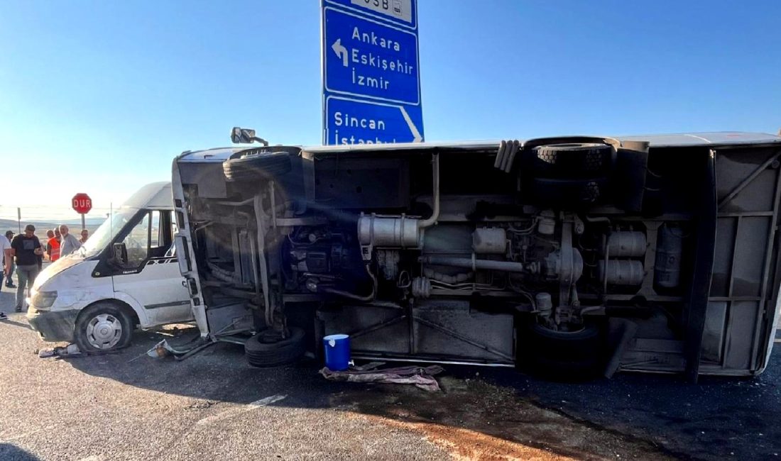 Ankara’da Kaza: Mevsimlik Tarım İşçilerini Taşıyan Otobüs Minibüsle Çarpıştı Ankara'da mevsimlik tarım işçilerini taşıyan otobüs ile minibüsün çarpışması sonucu