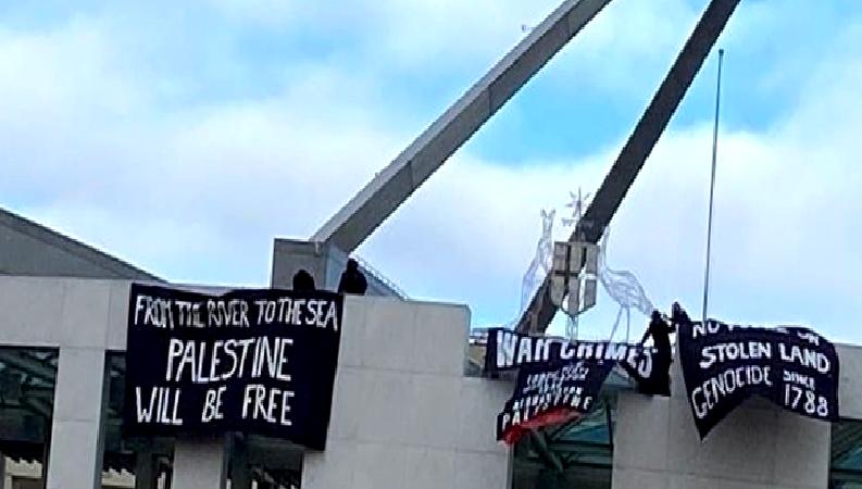 Avustralya Parlamento Binasında Filistin yanlısı protesto gerçekleşti. Protestocuların talepleri ve