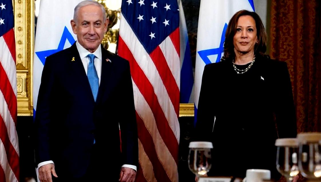 Harris ve Netanyahu, Beyaz Saray'da bir araya gelerek insani kriz