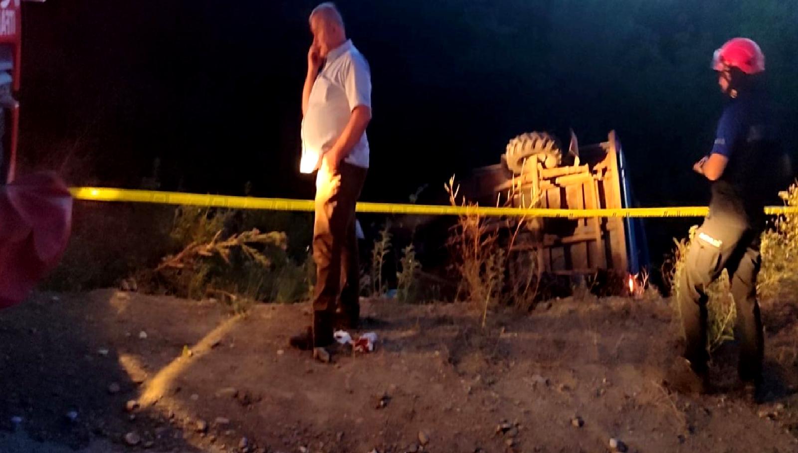 Köy yolunda meydana gelen patpat kazasında 1 kişi hayatını kaybetti,