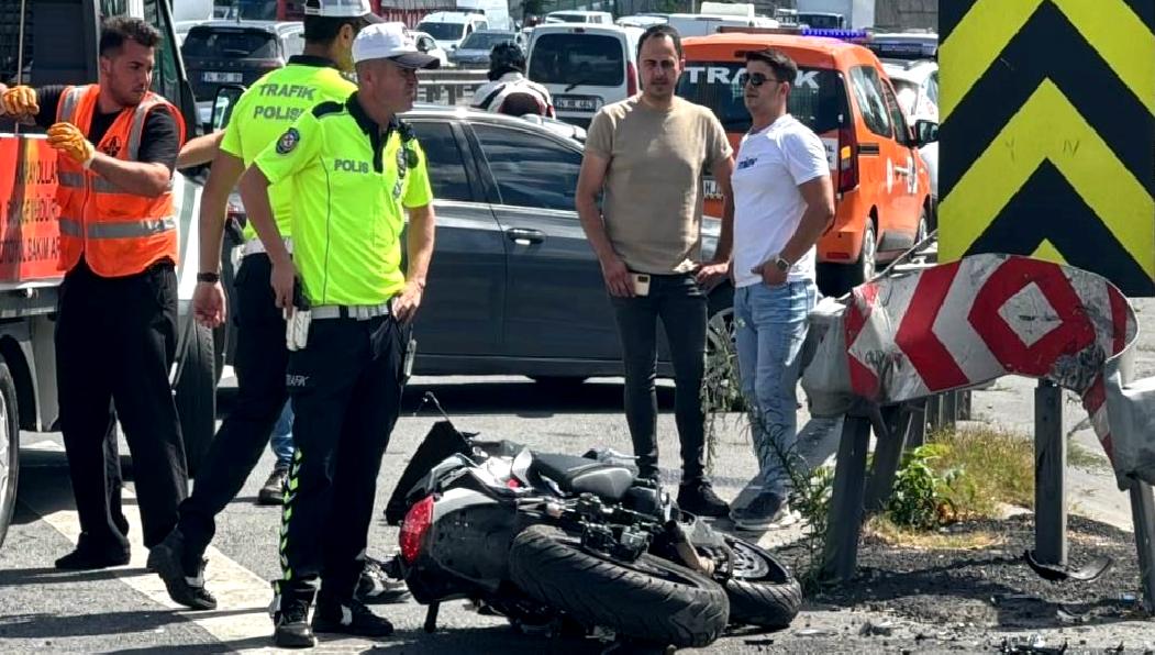 Bir polis memuru, motosiklet kazasında hayatını kaybetti. Olay, şehir merkezinde