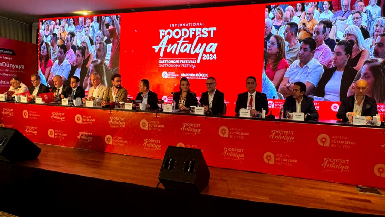Antalya'da düzenlenecek olan Uluslararası Food Fest Gastronomi Festivali'nin tanıtım toplantısına