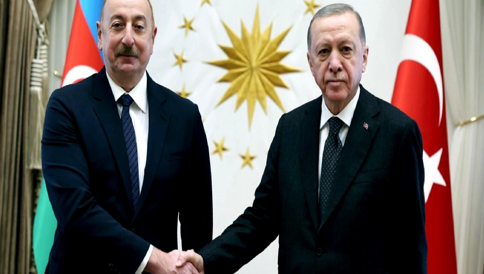 Cumhurbaşkanı Erdoğan, Azerbaycan Cumhurbaşkanı Aliyev ile gerçekleştirdiği telefon görüşmesinde iki