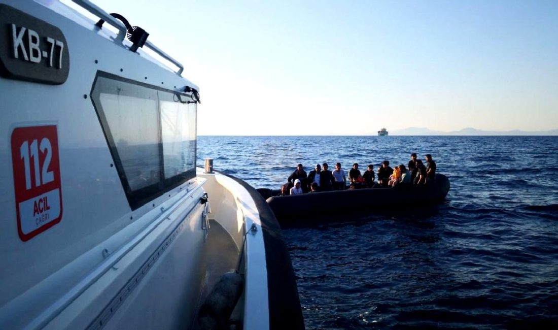 Dikili ve Muğla açıklarında düzenlenen düzensiz göçmen kurtarma operasyonları, deniz