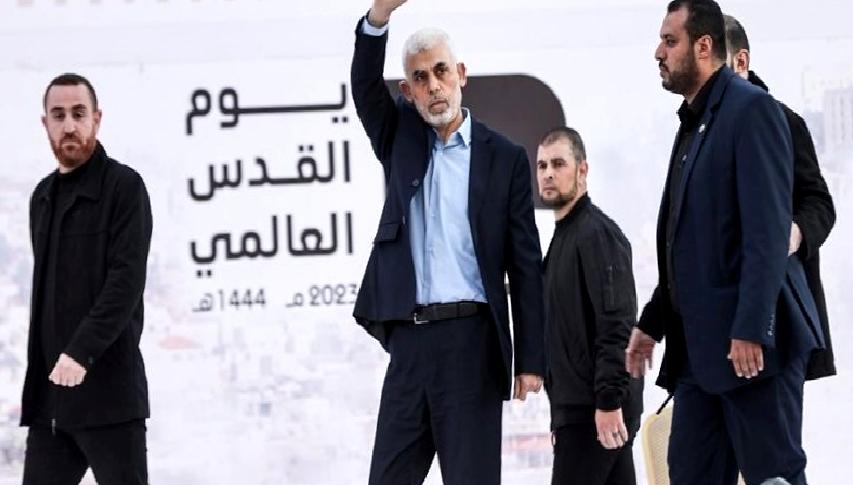 Hamas'ın askeri kanadı Kassam Tugayları, liderleri Yahya Sinvar'a güçlü bir