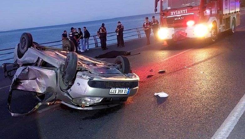 Kavlaklar'da meydana gelen feci kazada 1 kişi hayatını kaybetti, 4