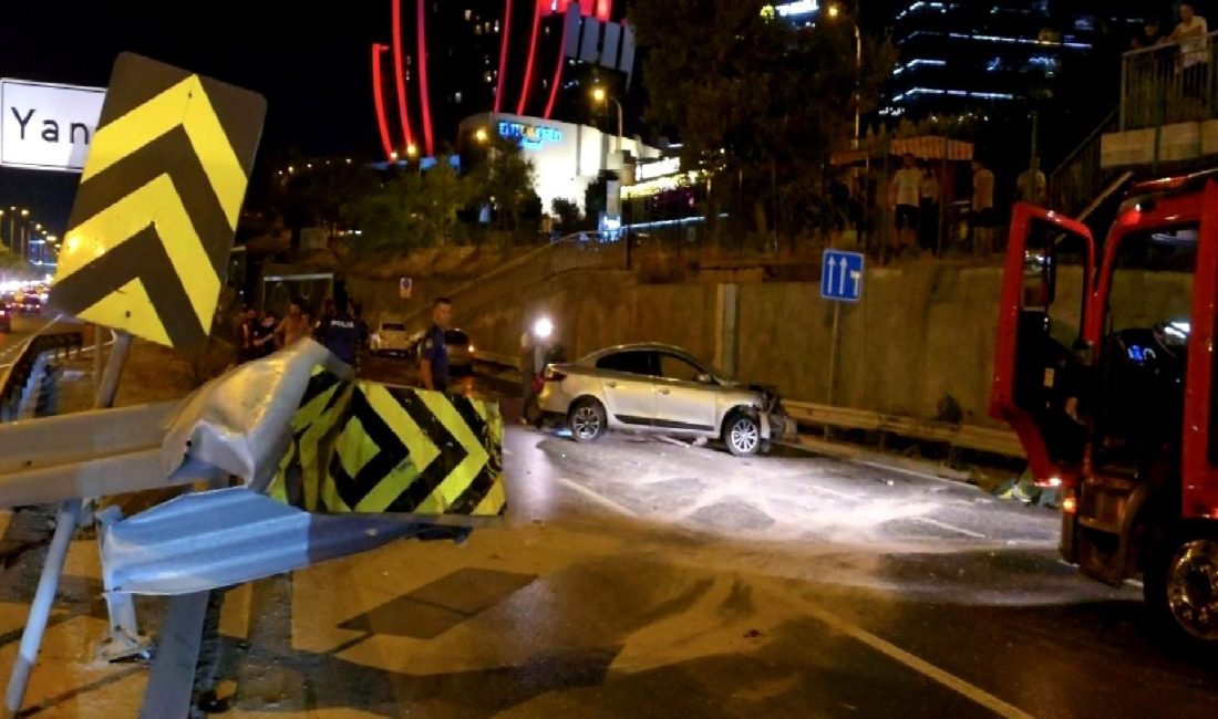 Küçükyalı'da meydana gelen feci kazada bir sürücü ağır yaralandı. Olay