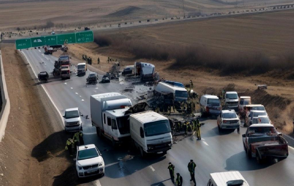 Aksaray-Ankara kara yolunda meydana gelen feci kazada 6 kişi hayatını