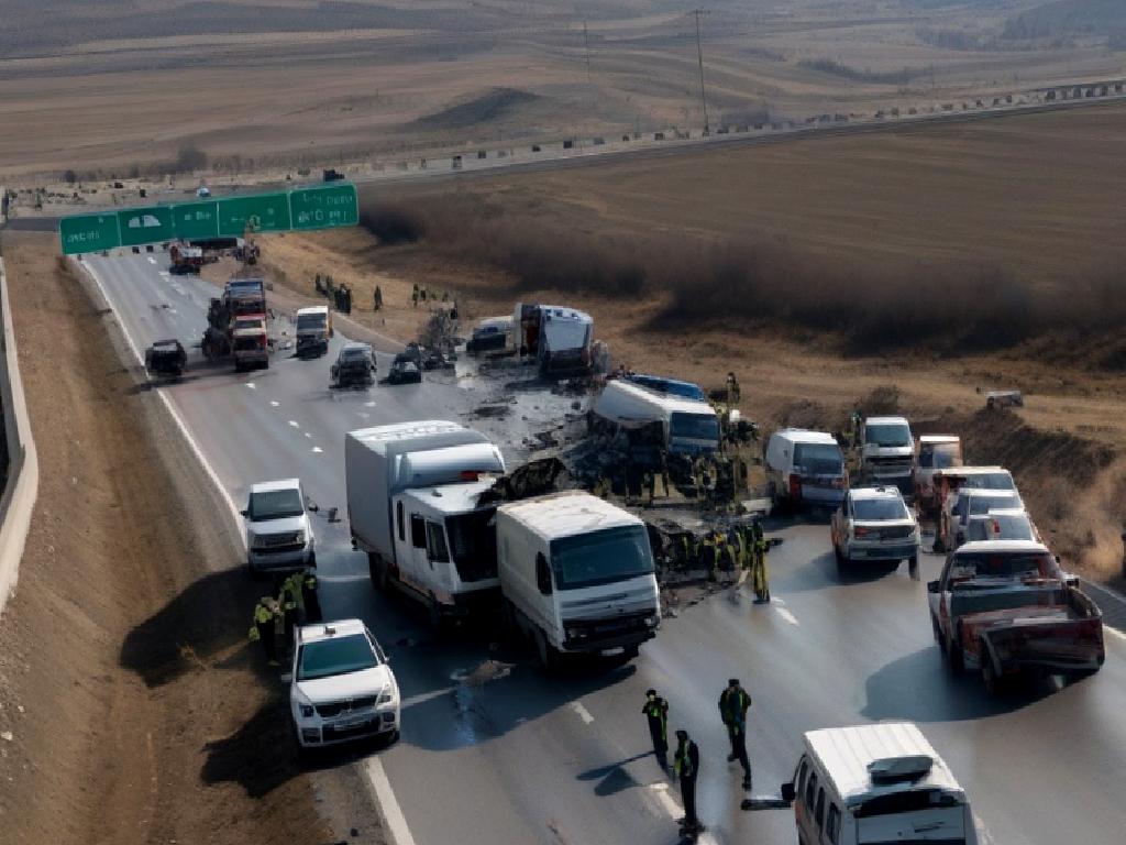 Aksaray-Ankara kara yolunda meydana gelen feci kazada 6 kişi hayatını