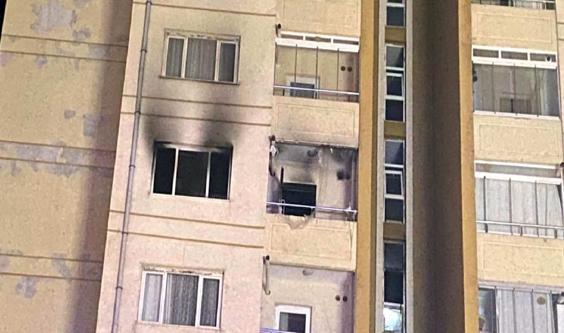 Ankara Etimesgut'ta aile içi tartışmanın ardından çıkan yangın, çevredekileri korkuttu.