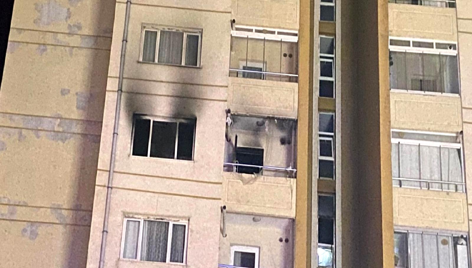 Ankara Etimesgut'ta aile içi tartışmanın ardından çıkan yangın, çevredekileri korkuttu.