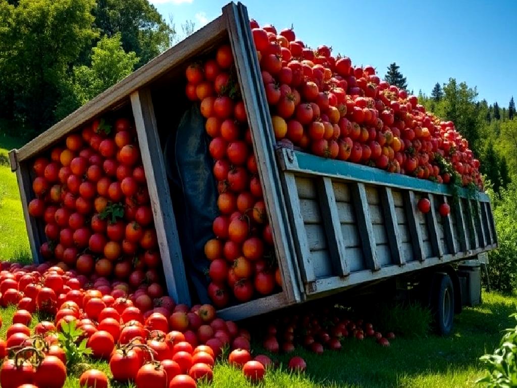 Hatay'da domates yüklü bir TIR'ın şarampole devrilmesi sonucu yaşanan kazada,