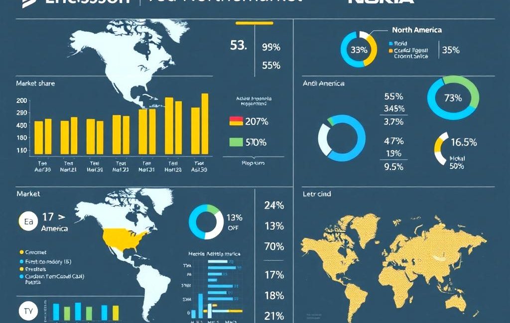 Kuzey Amerika’da Ericsson ve Nokia’nın Pazardaki Durumu Kuzey Amerika'da Ericsson ve Nokia'nın pazardaki durumu, rekabet avantajları, pazar