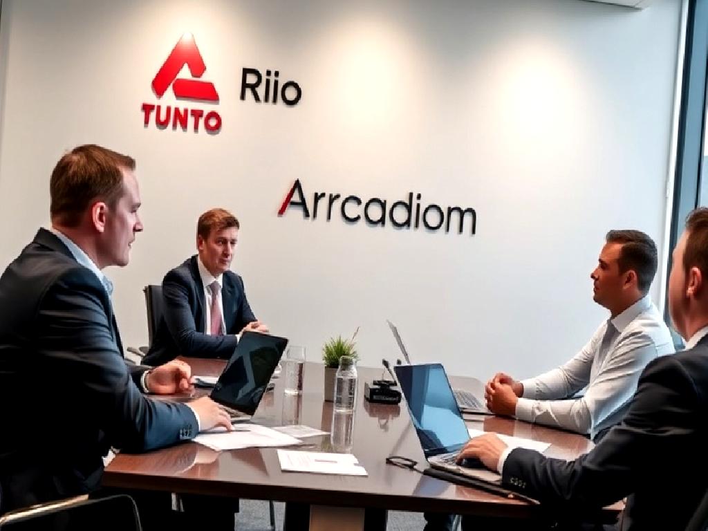 Rio Tinto, Arcadium'u satın almak için görüşmelere başladı. Bu stratejik