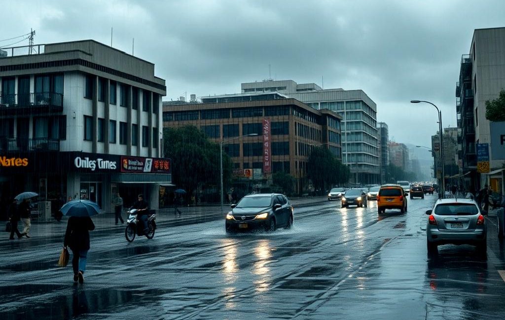 Şiddetli yağışlar, kent merkezini olumsuz etkileyerek su baskınlarına ve ulaşım
