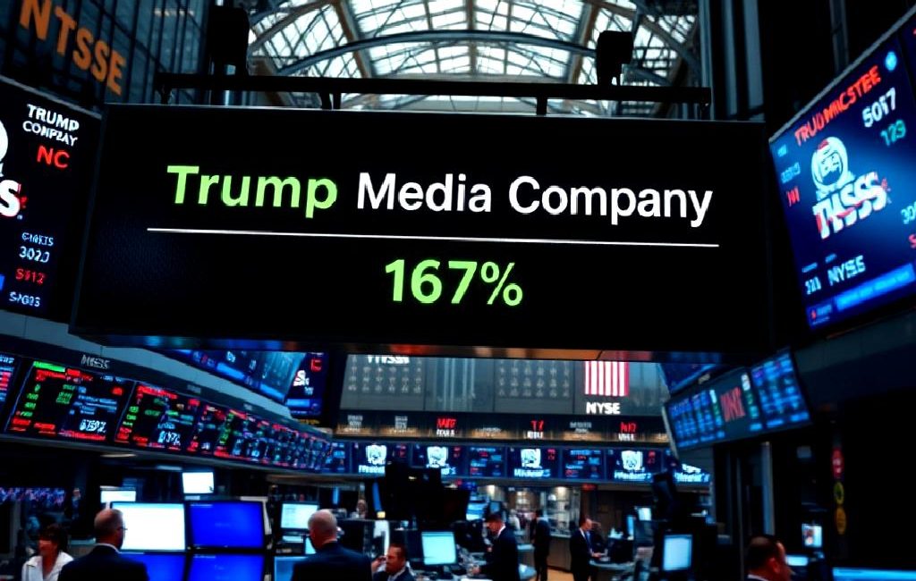 Trump Medya Şirketinin Hisse Senetlerinde %17 Artış Trump'ın medya şirketinin hisse senetlerinde %17'lik kayda değer bir artış