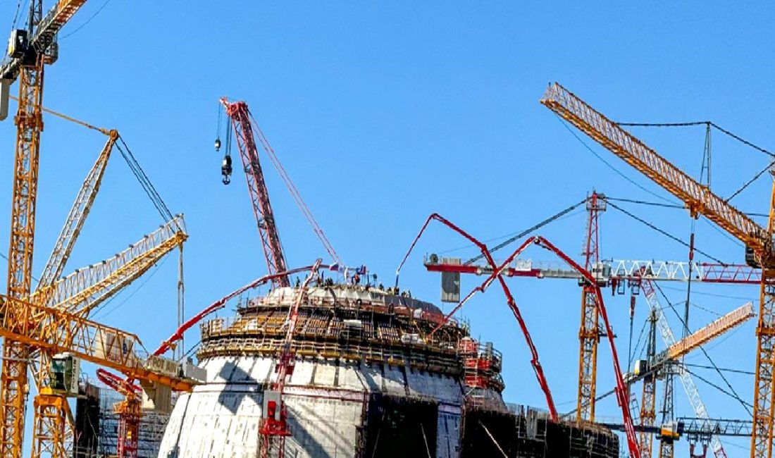 Akkuyu Nükleer Güç Santrali'nde reaktör binası koruma kabukları başarıyla tamamlandı.