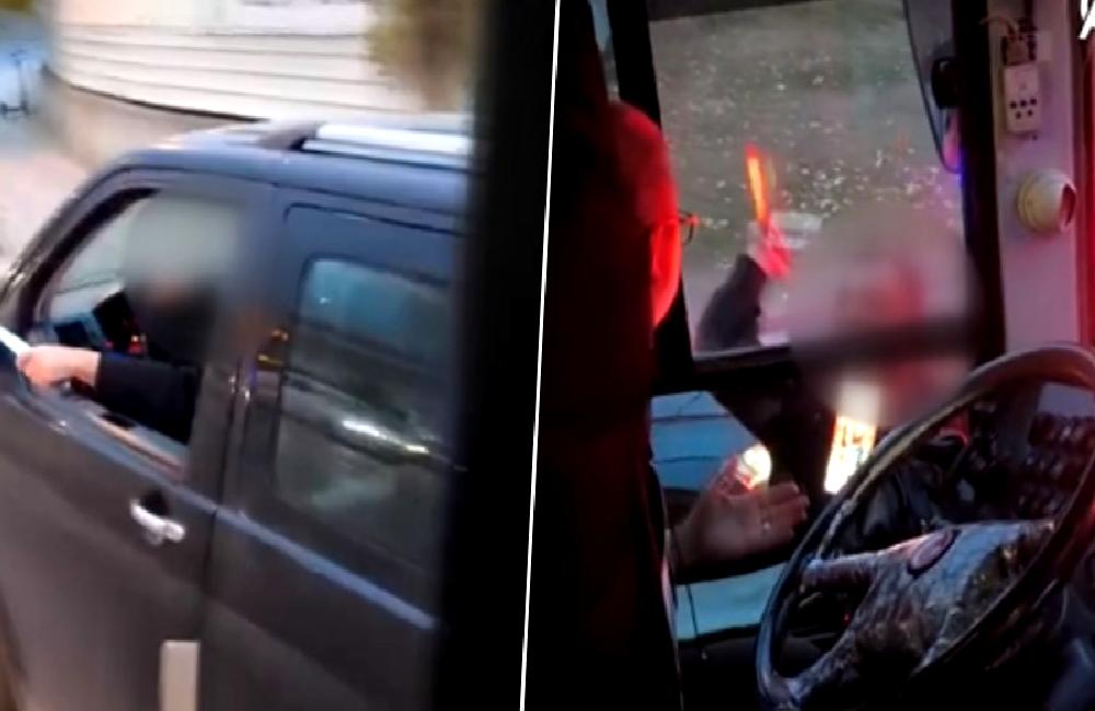 Ankara'da bir halk otobüsü şoförü, yolculardan biri tarafından bıçakla tehdit