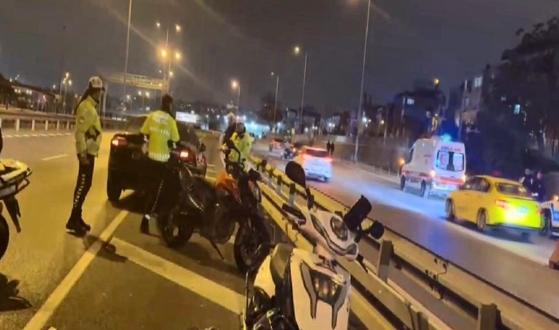 Avrasya Tüneli'nde meydana gelen motosiklet kazasında bir sürücü yaralandı. Olayın