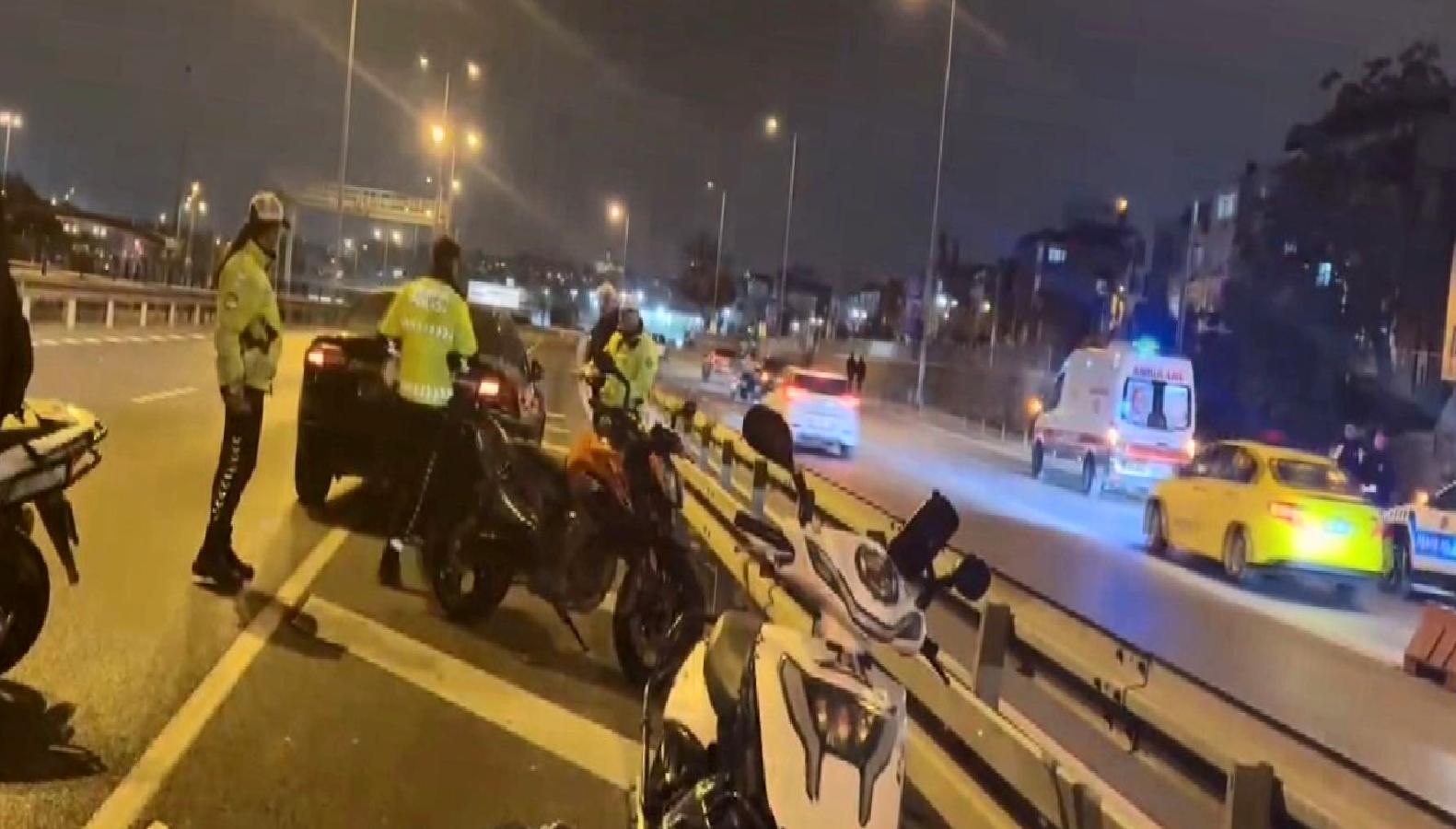 Avrasya Tüneli'nde meydana gelen motosiklet kazasında bir sürücü yaralandı. Olayın