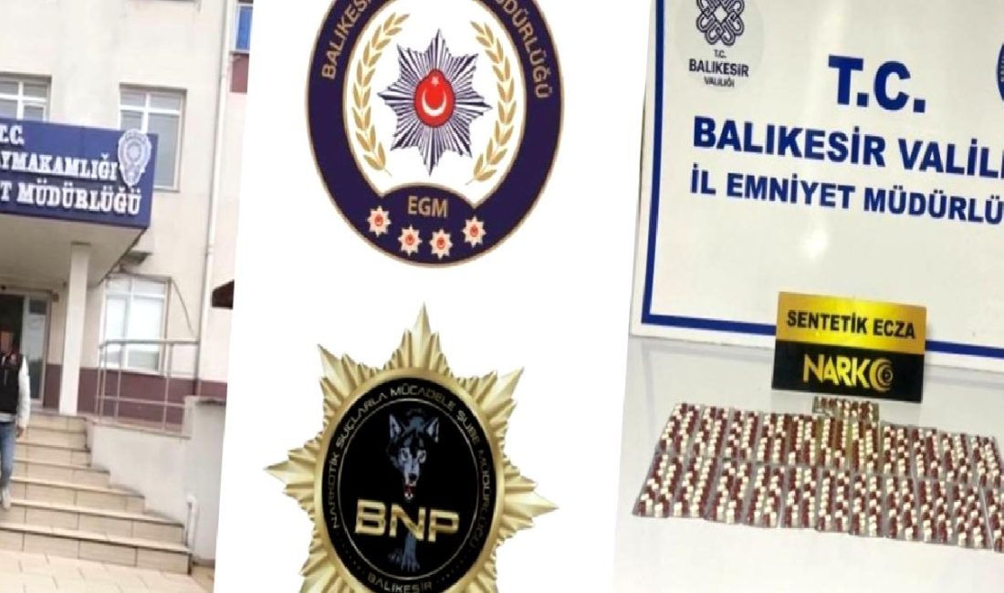 Ayvalık’ta Uyuşturucu Operasyonu: 330 Sentetik Hap Ele Geçirildi Ayvalık'ta düzenlenen uyuşturucu operasyonunda 330 sentetik hap ele geçirildi. Güvenlik
