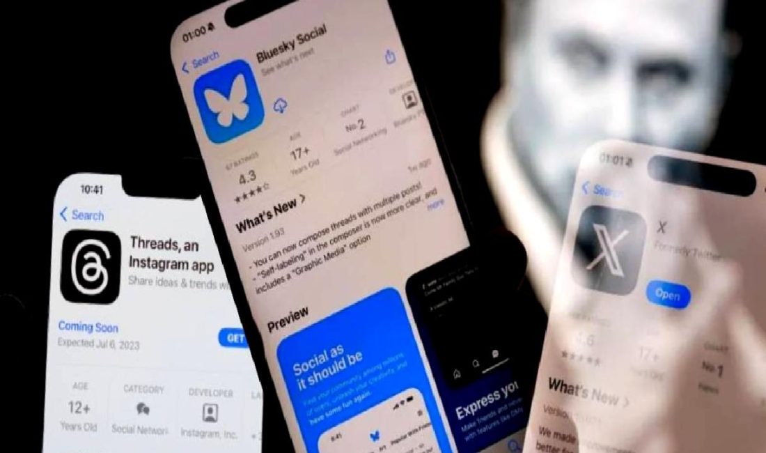 Bluesky'a göç eden kullanıcı sayısının artışı, sosyal medya dünyasında rekabeti