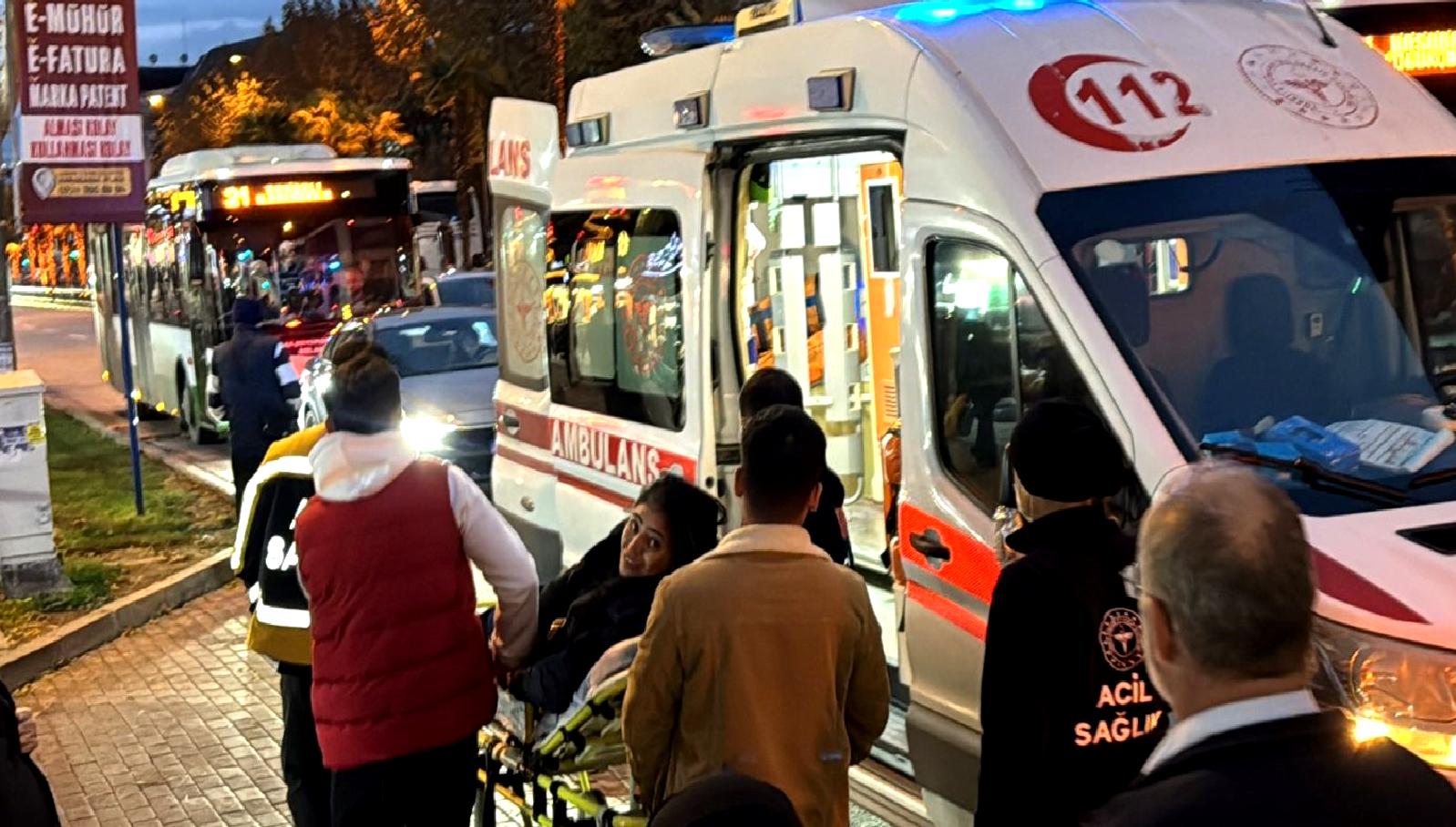 Bursa'da bir halk otobüsünde meydana gelen bıçaklı saldırı olayı, yolcular