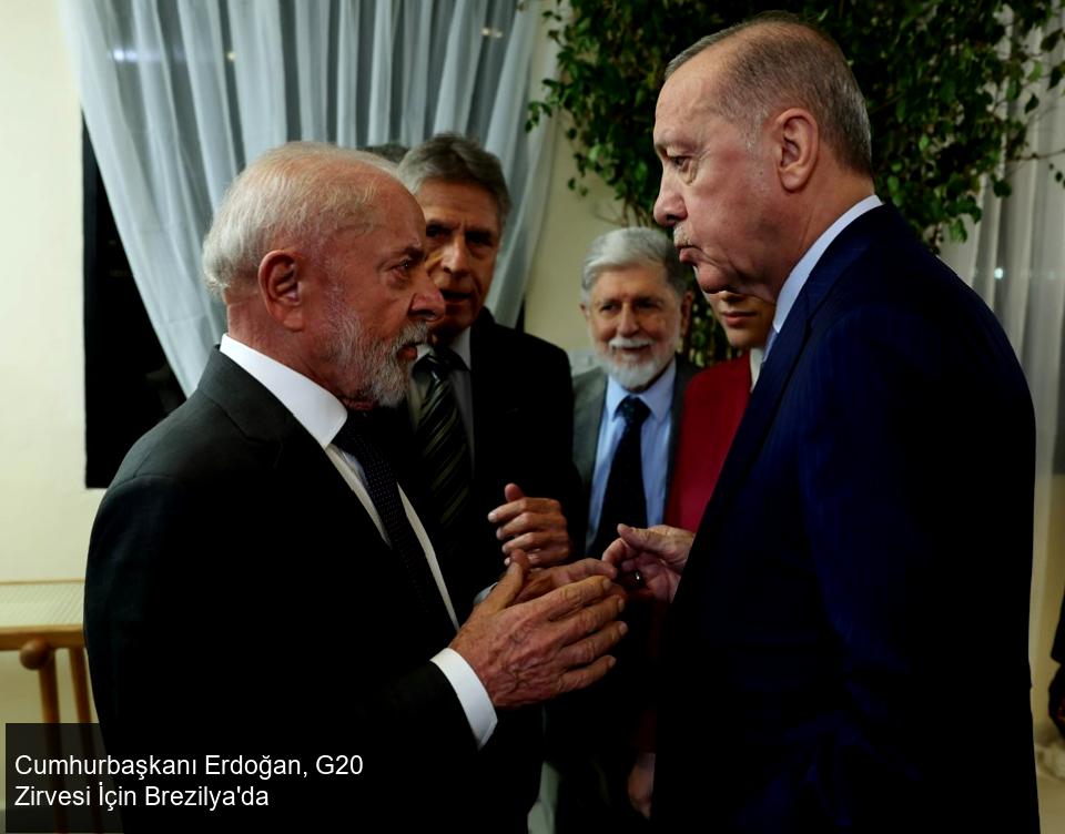 Cumhurbaşkanı Erdoğan, G20 Zirvesi İçin Brezilya'da