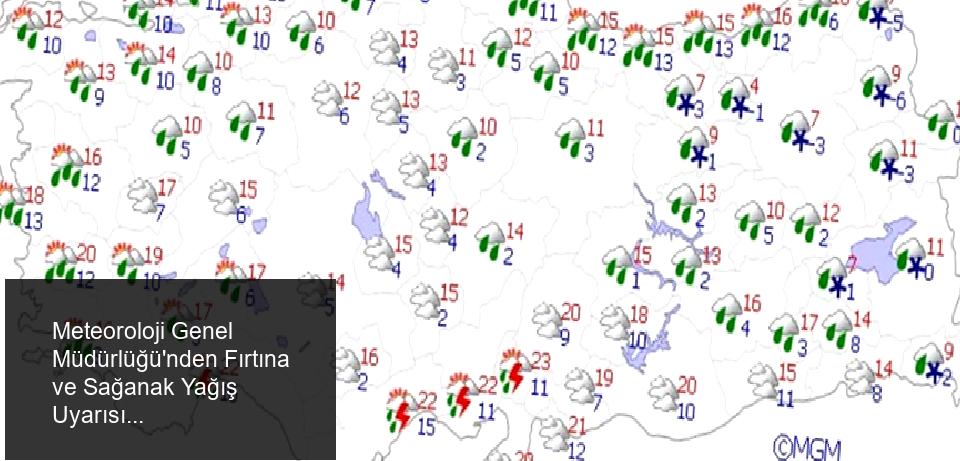 Meteoroloji Genel Müdürlüğü'nden Önemli Uyarılar