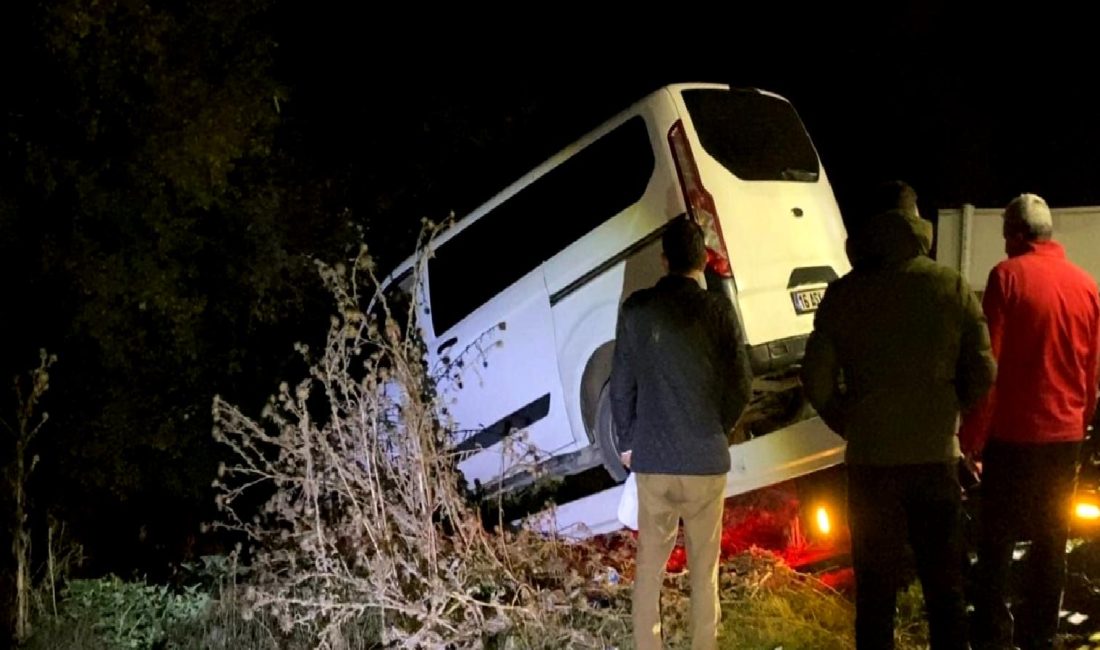 Minibüs dere yatağına düştü, sürücü hafif yaralandı. Olayın detayları ve