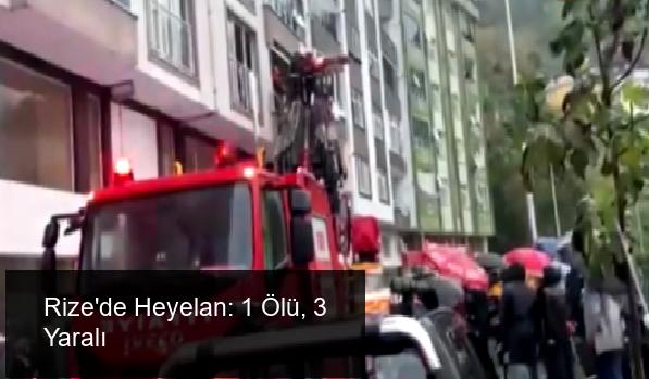 Rize'de Heyelan Faciası