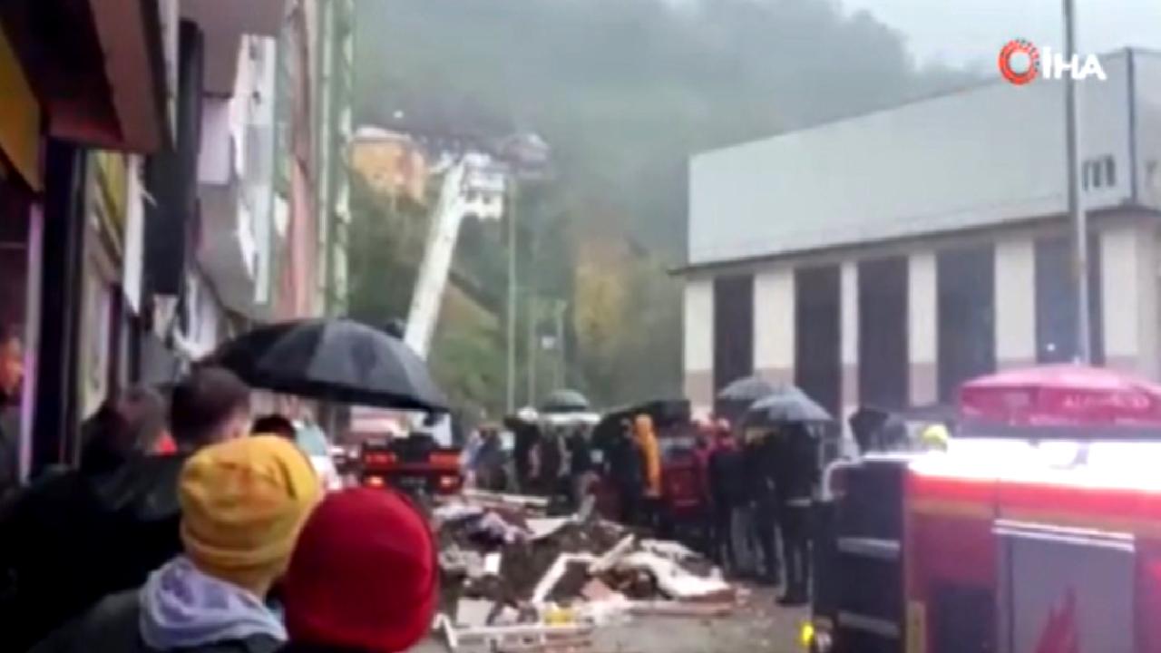 Rize'de meydana gelen heyelan sonucunda 1 kişi hayatını kaybetti, 3