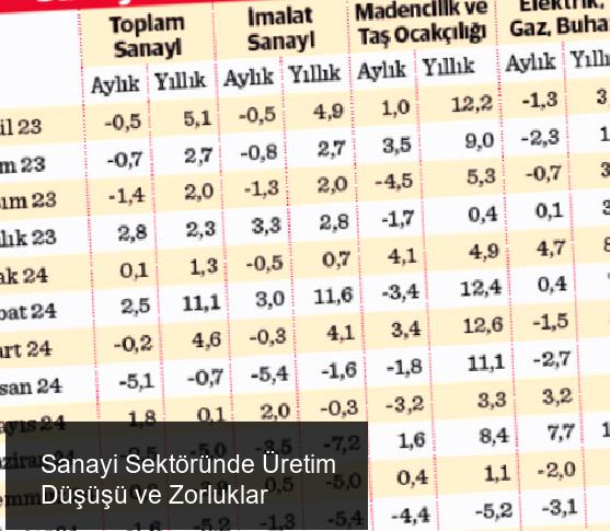 İmalat Sanayii Belirleyici Olmaya Devam Ediyor