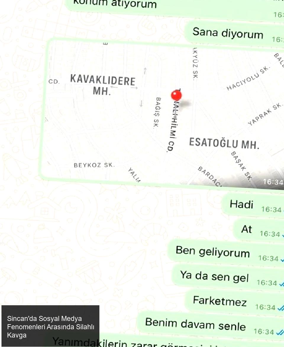 Sincan'da Sosyal Medya Fenomenleri Arasında Silahlı Kavga