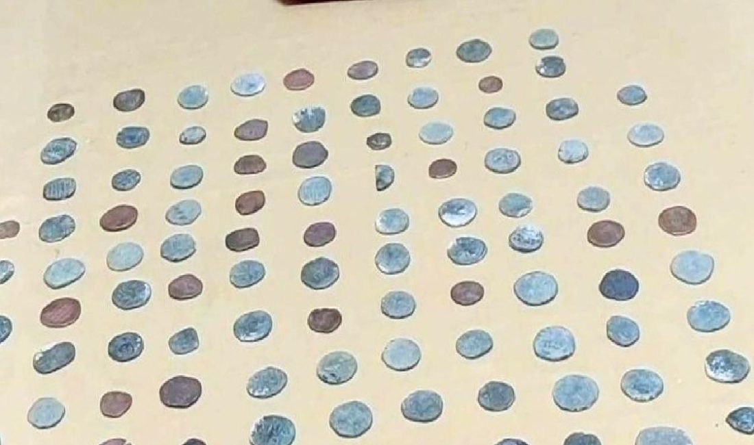 Tarihi eser kaçakçılığına yönelik gerçekleştirilen operasyonda, 201 altın sikke ele