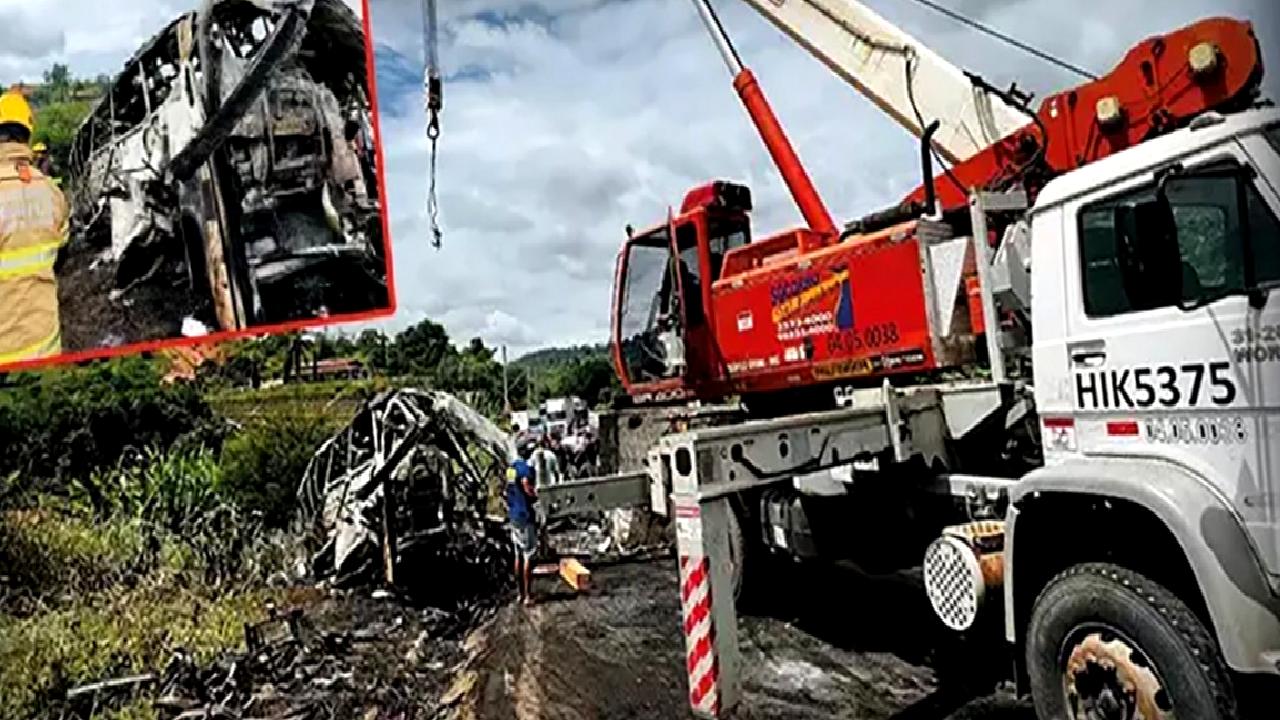 Brezilya'da meydana gelen zincirleme kazada 30 kişi hayatını kaybetti, 18