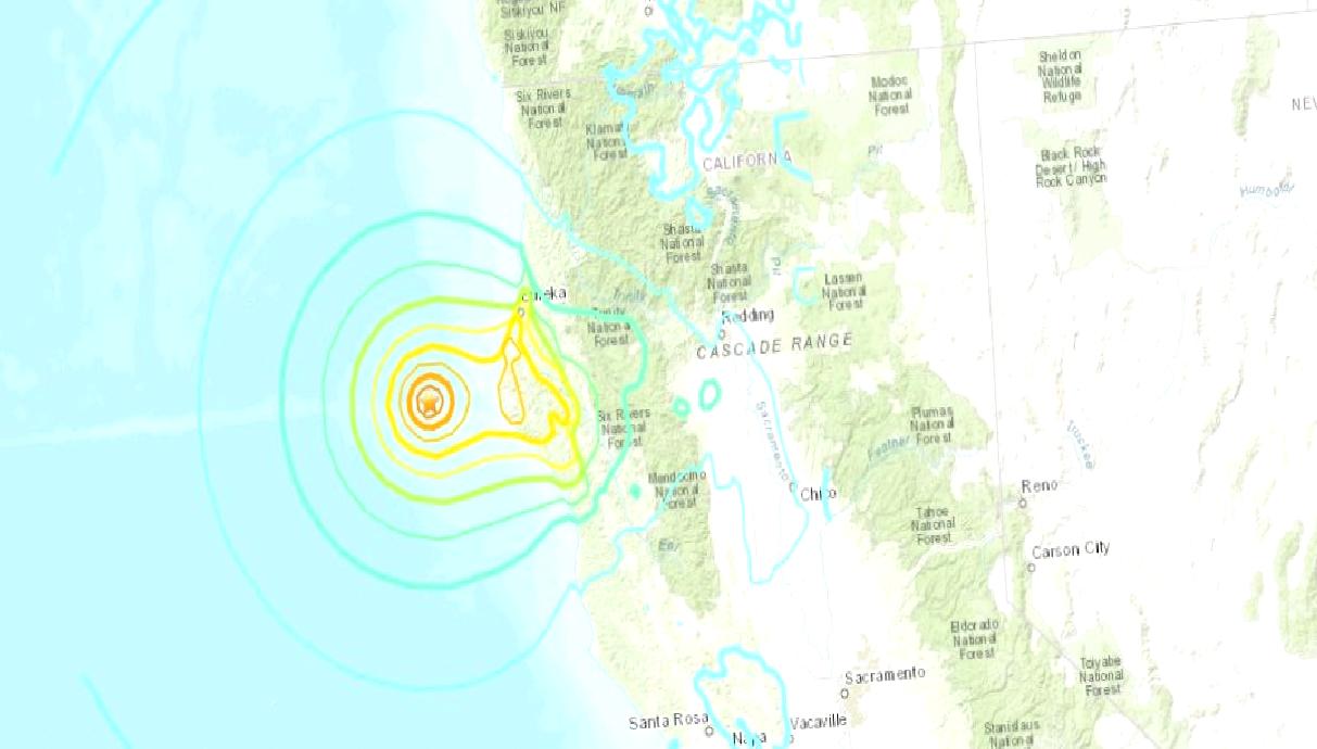 Kaliforniya açıklarında meydana gelen 7.0 büyüklüğündeki depremin ardından tsunami uyarısı
