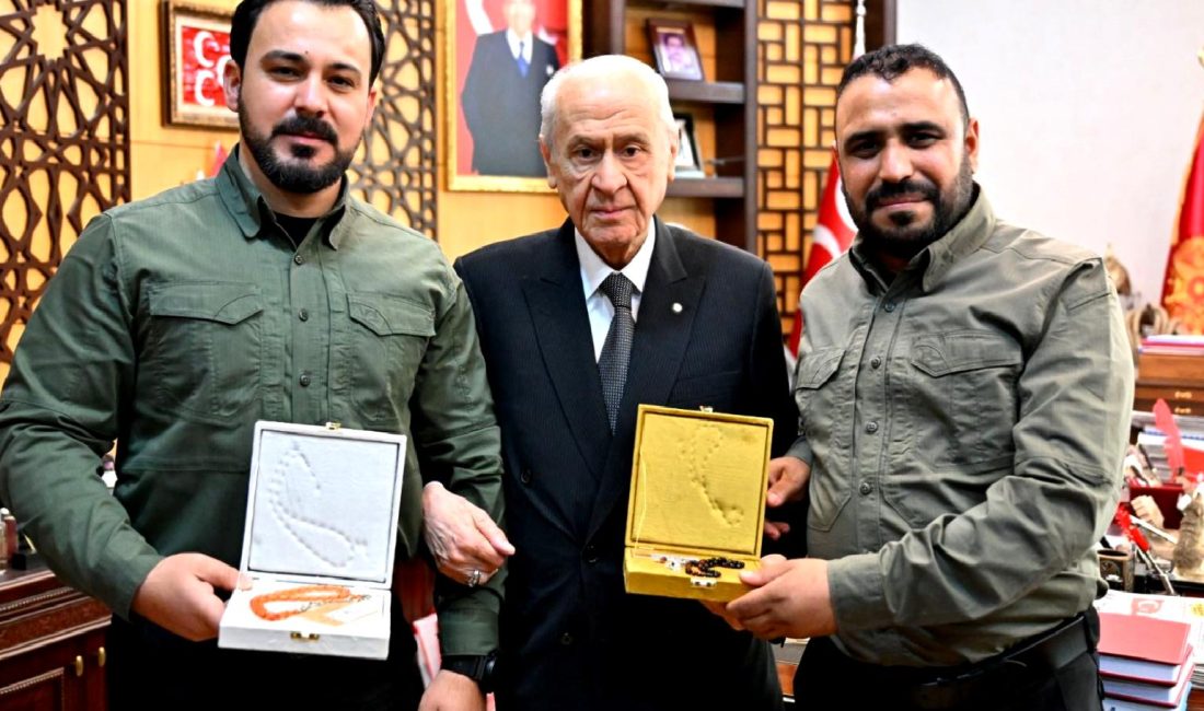 MHP Genel Başkanı Devlet Bahçeli'yi ziyaret eden Suriye Türkmenleri, Türkiye'nin