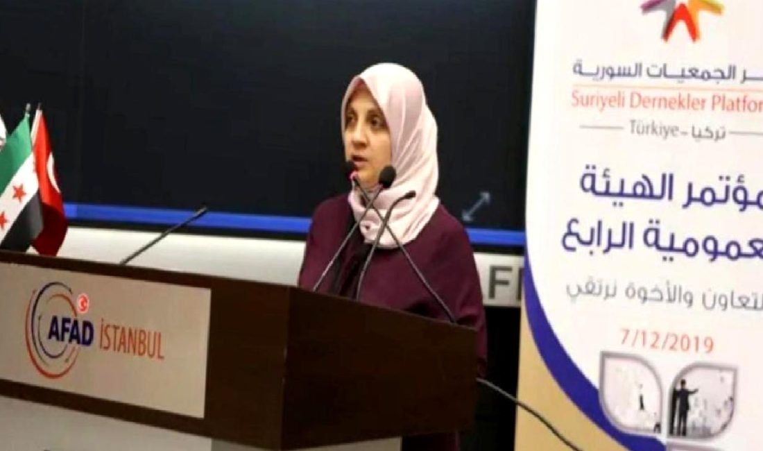 Özgür Suriye'nin ilk kadın üst düzey yetkilisi ve Türkiye'de eğitim