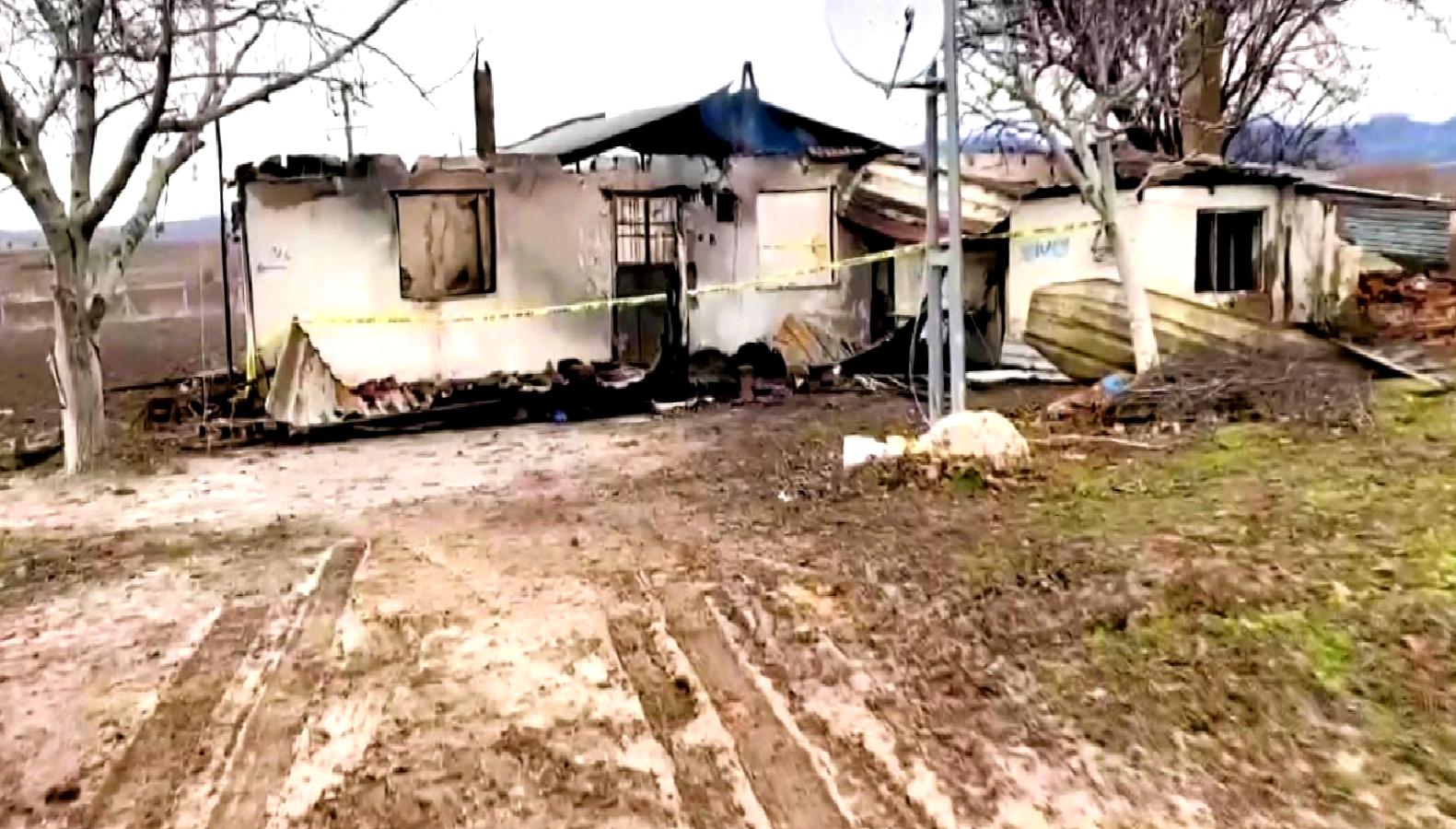 Tavas'ta meydana gelen yangında, 55 yaşındaki bir kadının cansız bedeni