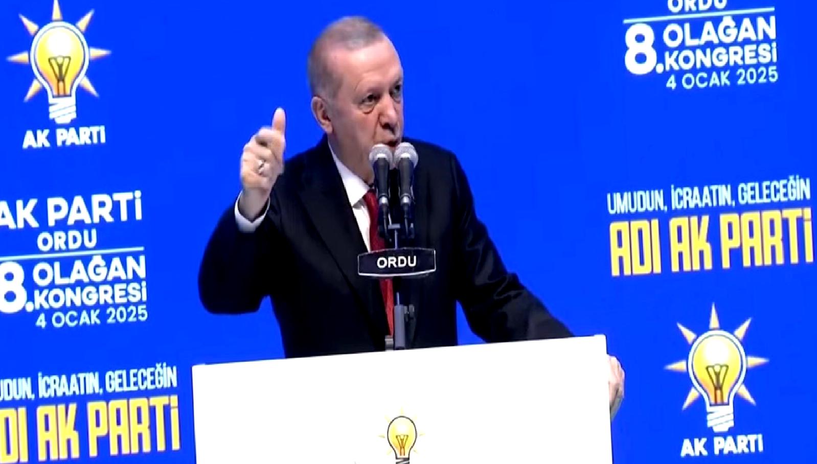Cumhurbaşkanı Erdoğan, Ordu İl Kongresi'nde önemli açıklamalarda bulundu. Parti politikaları,